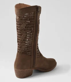 Women COLORADO Boots|Comfort-Luxie Chocolate Nubuck Calf Boots