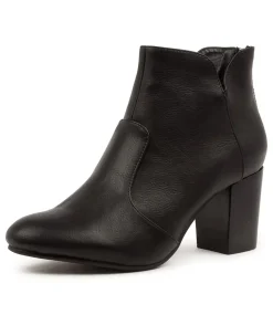 Women I LOVE BILLY Boots-MAHLON BLACK BLACK HEEL SMOOTH