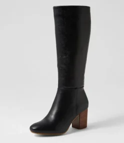 Women I LOVE BILLY Boots-Malanda W Black Knee High Boots