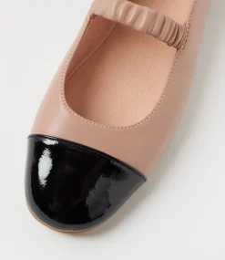 Women DIANA FERRARI Mary Janes|Flats-Marinea Black Mushroom Patent Leather Flat Shoes