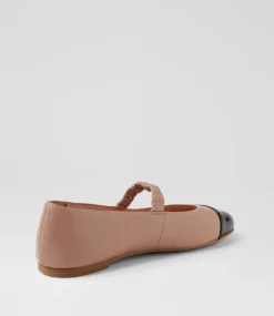 Women DIANA FERRARI Mary Janes|Flats-Marinea Black Mushroom Patent Leather Flat Shoes