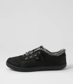 Women I LOVE BILLY Sneakers-Marleen Black Nubuck Pu Sneakers