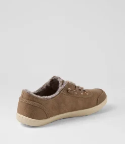 Women I LOVE BILLY Sneakers-Marleen Taupe Nubuck Pu Sneakers