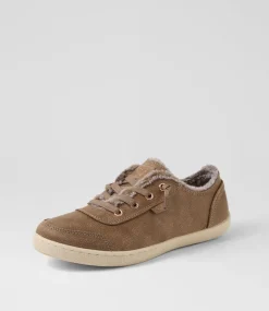 Women I LOVE BILLY Sneakers-Marleen Taupe Nubuck Pu Sneakers