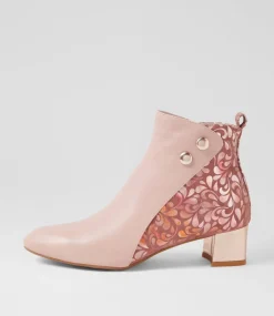 Women SUPERSOFT Boots|Comfort-Marrinas Warm Rose Petal Multi Ankle Boots