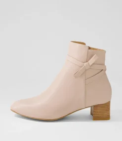 Women SUPERSOFT Boots|Comfort-Marshas Dark Nude Leather Ankle Boots