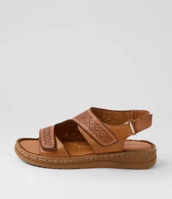 Women COLORADO Comfort|Flats-Martha Tan Leather Sandals