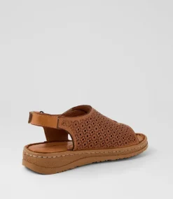 Women COLORADO Comfort|Flats-Martha Tan Leather Sandals