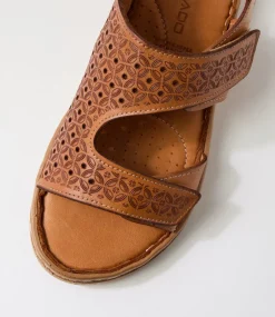 Women COLORADO Comfort|Flats-Martha Tan Leather Sandals