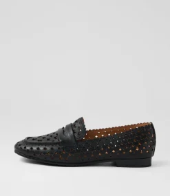 Women TOP END Loafers|Flats-Mavi Black Leather Loafers