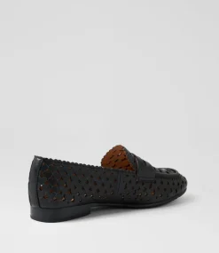 Women TOP END Loafers|Flats-Mavi Black Leather Loafers