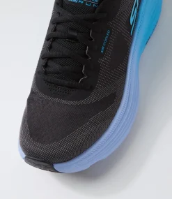 Women SKECHERS Sneakers-Max Cushioning Endeavour Black Blue Fabric Sneakers