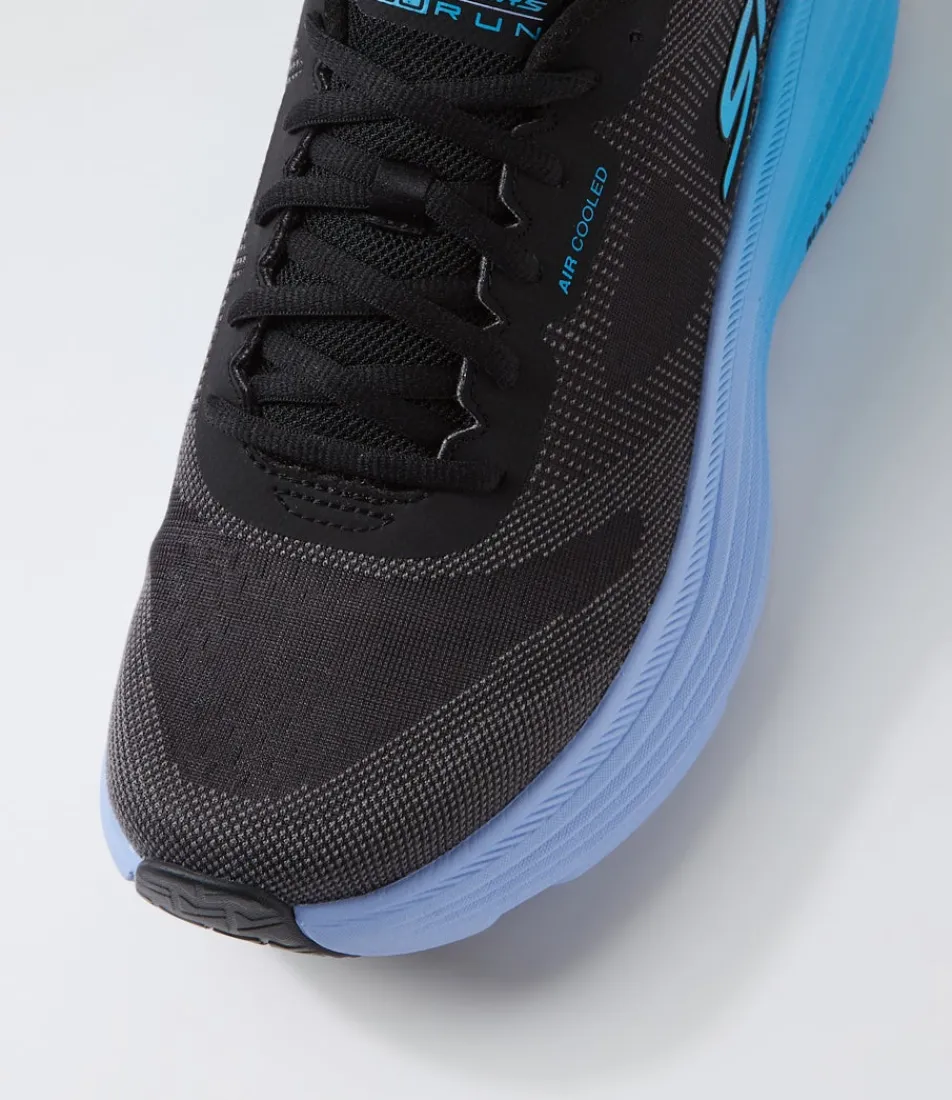 Women SKECHERS Sneakers-Max Cushioning Endeavour Black Blue Fabric Sneakers