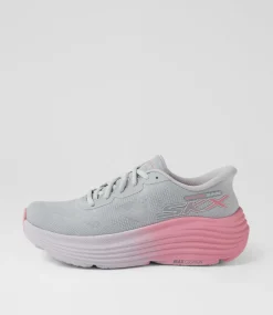 Women SKECHERS Sneakers-Max Cushioning Endeavour Grey Pink Fabric Sneakers