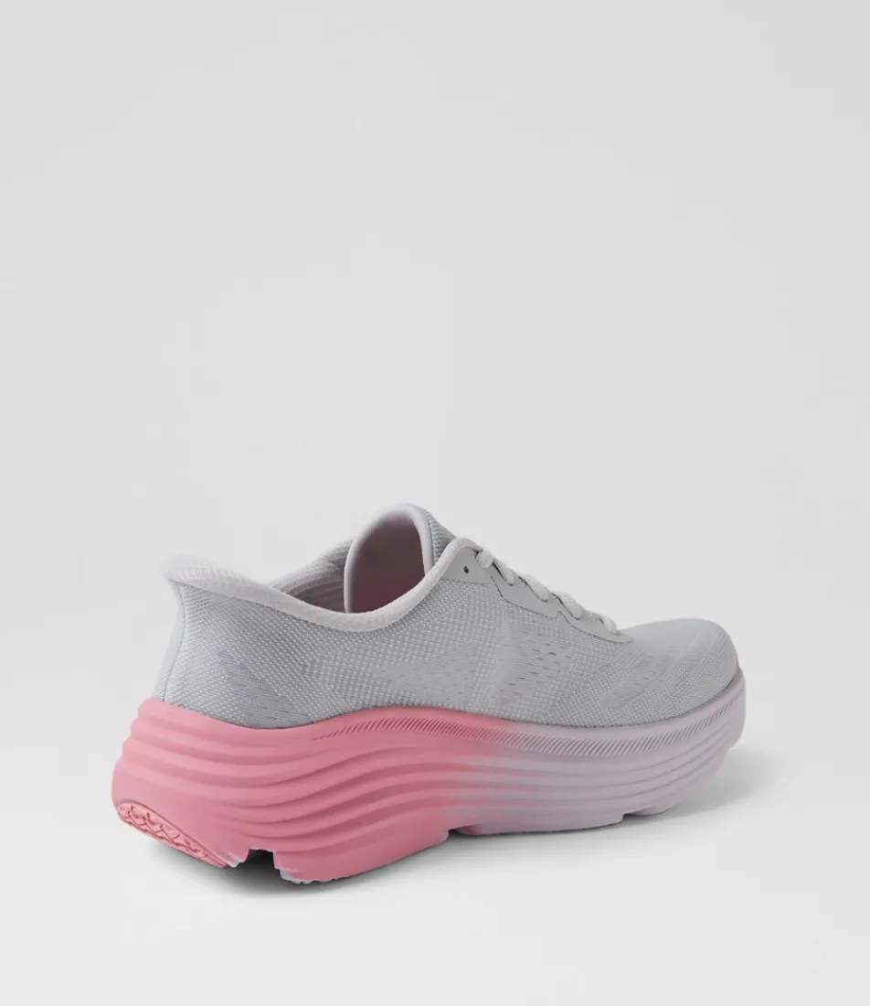 Women SKECHERS Sneakers-Max Cushioning Endeavour Grey Pink Fabric Sneakers