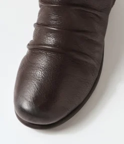 Women SUPERSOFT Boots|Comfort-Maxie Dark Brown Leather Ankle Boots