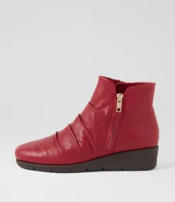 Women SUPERSOFT Boots|Comfort-MAXIE SU CHERRY LEATHER