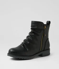 Women I LOVE BILLY Boots-Mayip Black Ankle Boots