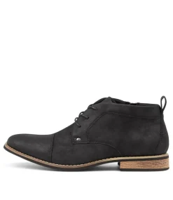 UNCUT Boots|Casuals-Mcquillian Black Ankle Boots