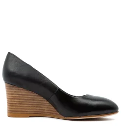 Women TOP END Heels-MELVINA BLK NATURAL HEEL