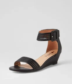 Women I LOVE BILLY Wedges|Heels-Merline Black Sandals