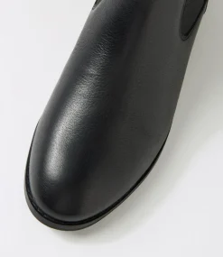 Women DIANA FERRARI Boots-Metah Black Leather Chelsea Boots