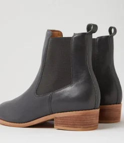 Women DIANA FERRARI Boots-Metah Dark Denim Leather Chelsea Boots