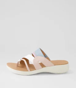 Women SUPERSOFT Comfort|Slides-Mia2 White Pastel Multi Slides