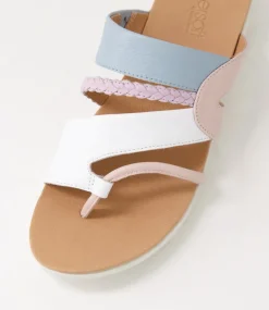 Women SUPERSOFT Comfort|Slides-Mia2 White Pastel Multi Slides