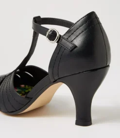 Women I LOVE BILLY Heels-Mildan Black Heels