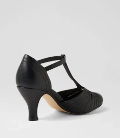 Women I LOVE BILLY Heels-Mildan Black Heels