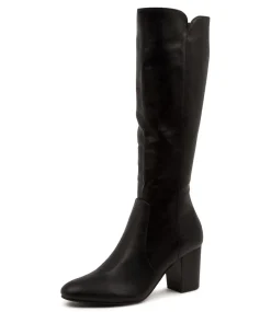 Women I LOVE BILLY Boots-MILLEE BLACK-BLACK HEEL