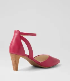 Women SUPERSOFT Dress|Heels-Miriams Ruby Leather Heels