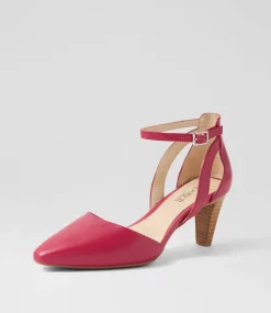 Women SUPERSOFT Dress|Heels-Miriams Ruby Leather Heels