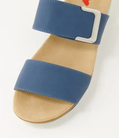 Women I LOVE BILLY Flats|Sandals-Molka Dark Blue Sandals
