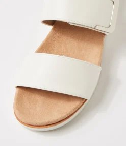 Women I LOVE BILLY Flats|Sandals-Molka White Sandals
