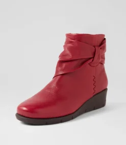 Women SUPERSOFT Boots|Comfort-MONET SU CHERRY LEATHER
