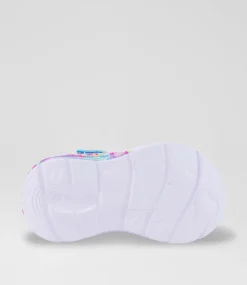 SKECHERS Sport School Shoes-My Dreamers Lilmermaid Toddler Purple Shimmer Fabric Sneakers