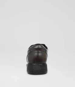 LYNX Senior School Shoes-MYLIE SNR E BROWN LEATHER