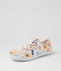 Women I LOVE BILLY Sneakers-Mynka Peach Retro Canvas Lace Ups Sneakers