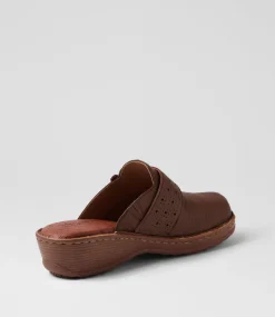 Women COLORADO Comfort|Heels-Nadia Brown Leather Heels