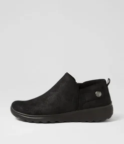 Women I LOVE BILLY Sneakers-Nalen Black Microsuede Sneakers