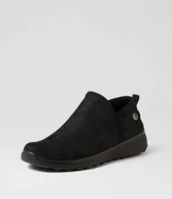 Women I LOVE BILLY Sneakers-Nalen Black Microsuede Sneakers