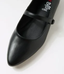 Women I LOVE BILLY Flats-Nalie Black Flat Shoes