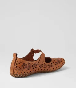 Women COLORADO Comfort|Flats-Nanette Tan Leather Flat Shoes
