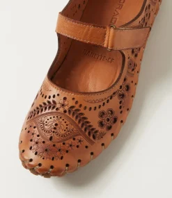 Women COLORADO Comfort|Flats-Nanette Tan Leather Flat Shoes