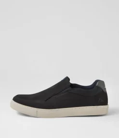 COLORADO Casuals-Nazar Navy Nubuck Flat Shoes