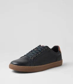 COLORADO Sneakers|Casuals-Neno Navy Leather Sneakers