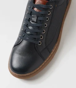 COLORADO Sneakers|Casuals-Neno Navy Leather Sneakers