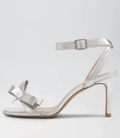 Women TOP END Heels|Sandals-NEPIZA TO SILVER LEATHER